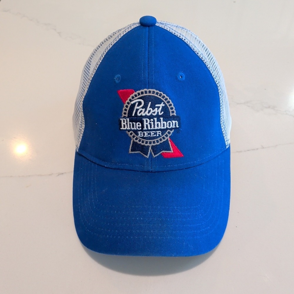 Pabst Blue Ribbon beer - Mesh back / Snap back hat - cap America